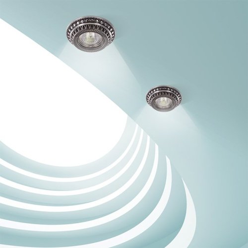 Встраиваемый светильник с узорами Vintage 370009 Novotech