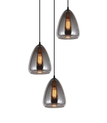 Светильник подвесной Lumina Deco BRAGA LDP 6841-3 GY