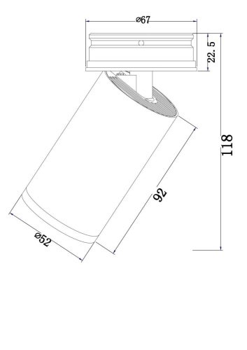 Накладной светильник Maytoni Focus S C058CL-01B