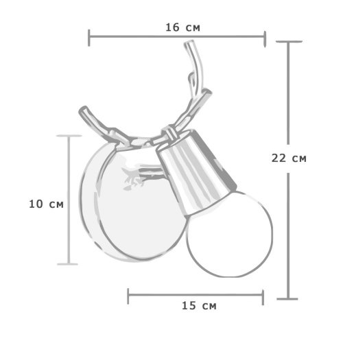 Настенное бра ImperiumLoft Deer01 181042-26