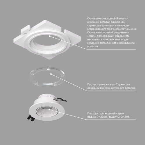 DK3020/61-SCB Закладное основание для натяжного потолка Denkirs Scb DK3020/61-SCB