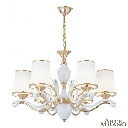 303987/6 Wh/Gd Подвесная люстра Arte Milano Florentia-3987 303987/6 Wh/Gd