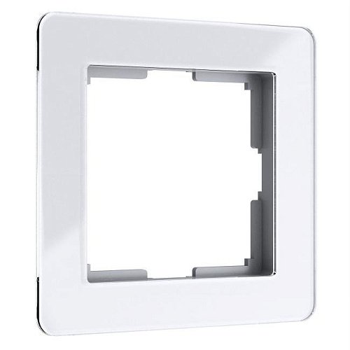 W0012701/ Рамка на 1 пост Acrylic (белый) Рамка Werkel Acrylic белый W0012701/ Рамка на 1 пост Acrylic (белый)