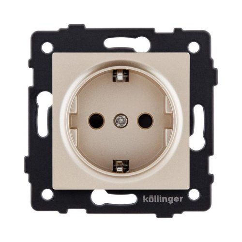 Розетка штепсельная SCHUKO 16A/250 В, золотой Kollinger REA-002GD для Aspekt, Eleganz, Reflex