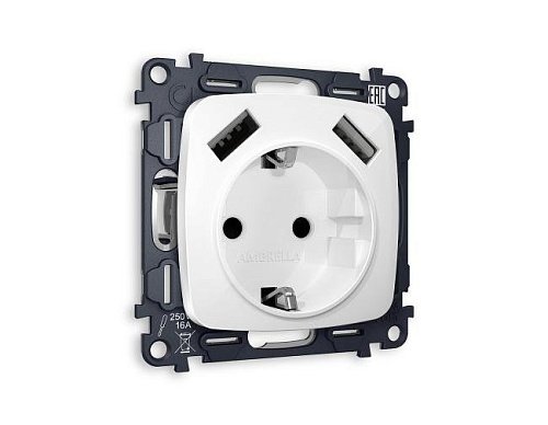 Розетка Ambrella Volt OMEGA MO109010
