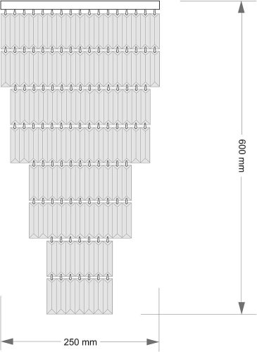 Люстра каскадная Kutek Ellini ELL-PLM-6(Z)250/II