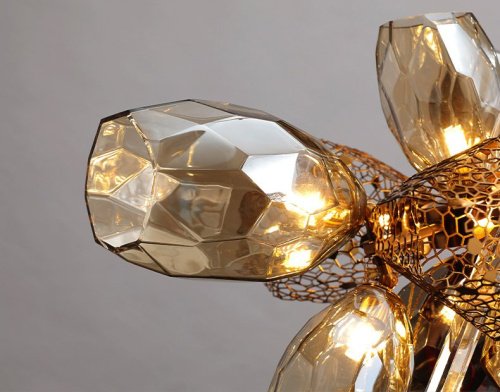 Настенное бра Delight Collection Britannica 8898W gold/smoky
