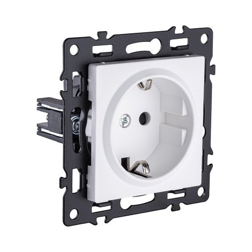 AS-014WH Розетка штепсельная SCHUKO 16A/250 В, белый Kollinger Asthetik AS-014WH