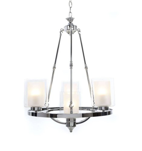 Подвесная люстра Lumina Deco Santini LDP 1220-4 CHR+WT