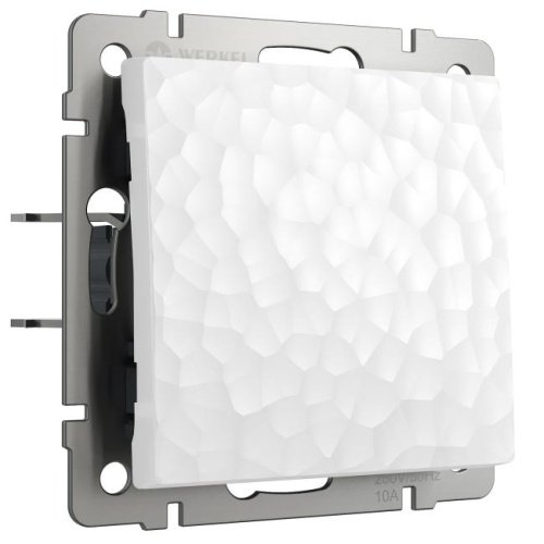 Выключатель Werkel W1212001/ Выключатель одноклавишный проходной (hammer белый)