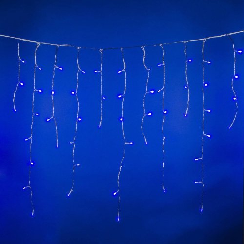 Бахрома светодиодная со статическим свечением, 6м Uniel ULD-B6007-200/STK BLUE IP44