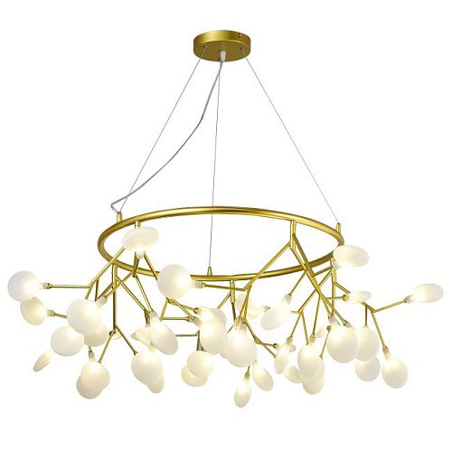 GRACE 75128/8C GOLD SATIN Подвесная люстра Natali Kovaltseva Grace GRACE 75128/8C GOLD SATIN