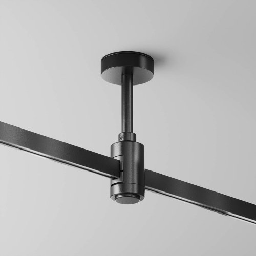 Крепление потолочное Short 78мм с вводом питания Flarity Maytoni Accessories for tracks Flarity TRA156C-B1-B