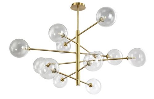 Потолочная люстра Crystal Lux Marzo MARZO SP12 BRONZE/TRANSPARENTE