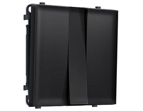 MS805010 Комплект механизма 3-кл выключателя SIGMA Черный матовый 10A-250V QUANT PRO (SP8050, PR133)