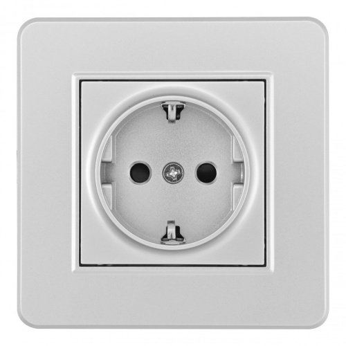 Розетка Arte Milano Set16-1 SET16-1-40-1 silver