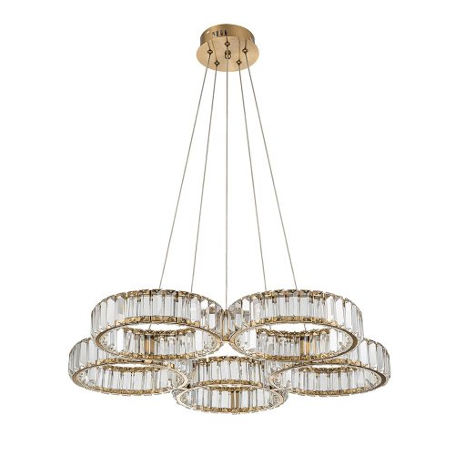 Подвесная люстра Indigo Favo V000074L 12036/5P Brass