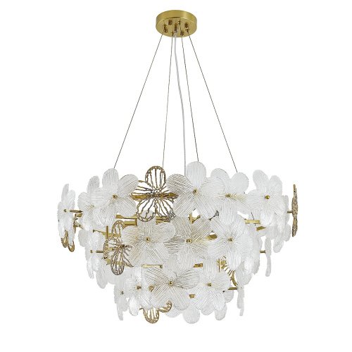 V000555 Подвесная люстра Indigo Fiori V000555 12049/8P Brass