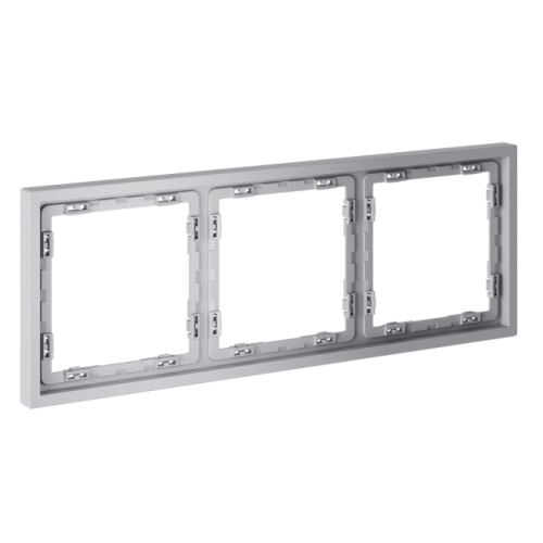 Рамка пластиковая VOLTUM S70 на 3 поста, (серый)
