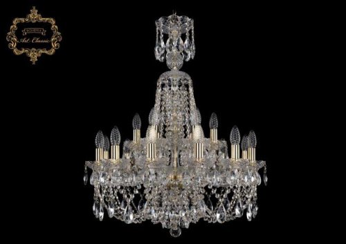 11.21.12+6.220.XL-82.Gd.Sp Подвесная хрустальная люстра 11.21 Art Classic 11.21.12+6.220.XL-82.Gd.Sp
