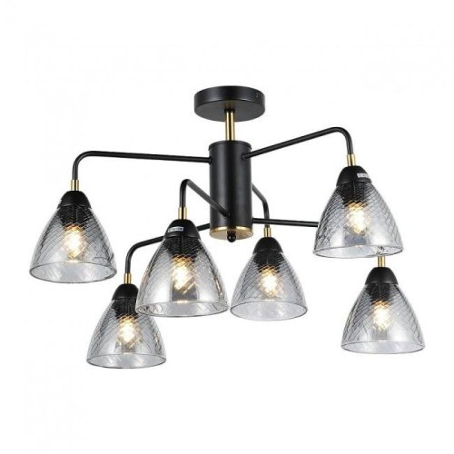 MD.74318-6-S-BK+BR Потолочная люстра IMEX MD.74318-6-S-BK+BR