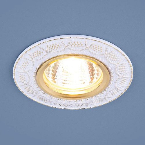 7010 MR16 WH/GD белый/золото Встраиваемый светильник Elektrostandard 7010 7010 MR16 WH/GD белый/золото