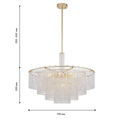 Люстра на штанге Favourite Fringe 4762-9P