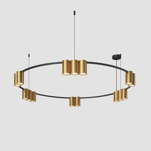 DK4067-BK+SG Подвесная люстра Denkirs Orbit DK4067-BK+SG