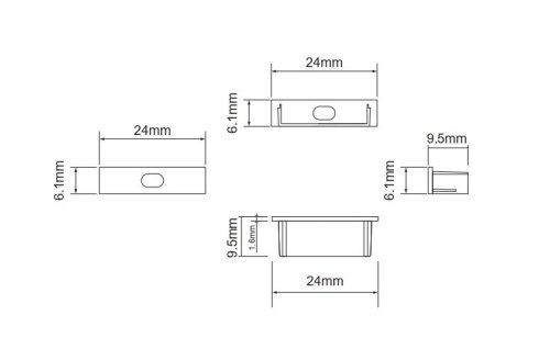00-00008621 Заглушка для профиля RC SWG Standard 00-00008621