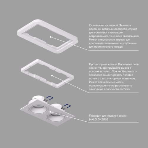 DK2062-SCB Закладная панель SCB для DK2062 Denkirs SCB DK2062-SCB