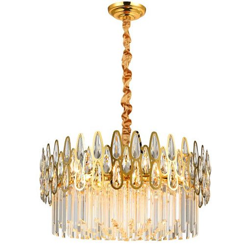 NAVIS 76019/10C GOLD Подвесная люстра Natali Kovaltseva Navis NAVIS 76019/10C GOLD