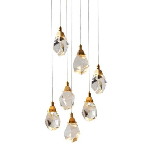 9701P/7R brass Светильник подвесной Delight Collection Crystal rock II 9701P/7R brass
