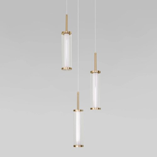 Светильник подвесной Eurosvet Stark 50386/3 LED латунь