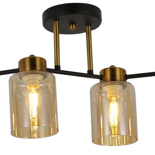 IL6111-6COU-79 BK GD Qui Потолочная люстра ILLUMICO IL6111-6COU-79 BK GD Qui