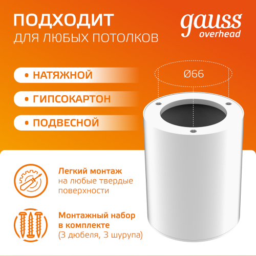 Накладной светильник Gauss HD030