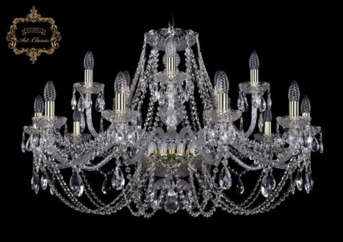 11.21.10+5.360.Gd.Sp Подвесная хрустальная люстра 11.21 Art Classic 11.21.10+5.360.Gd.Sp