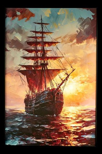 Картина настенная Teona Decor Vessel TD197