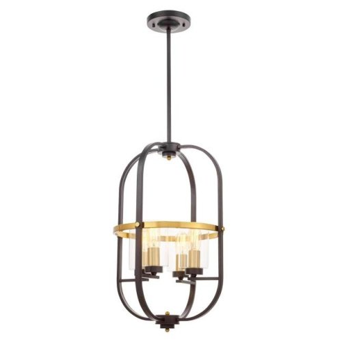 Люстра на штанге Lumina Deco Monterey LDP 1141-4 BK+MD