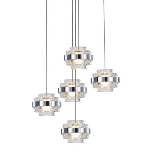 MD22030002-5A chrome/clear Светильник подвесной Delight Collection Indiana MD22030002-5A chrome/clear
