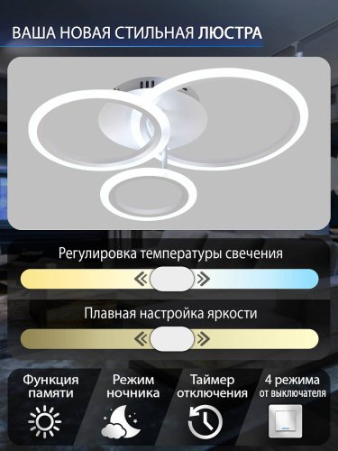 Потолочная люстра Natali Kovaltseva LED LAMPS 81432