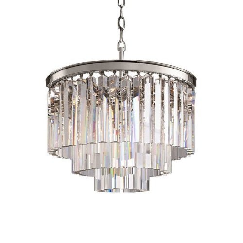 KR0387P-6 chrome/clear Подвесная люстра Delight Collection 1920s Odeon KR0387P-6 chrome/clear