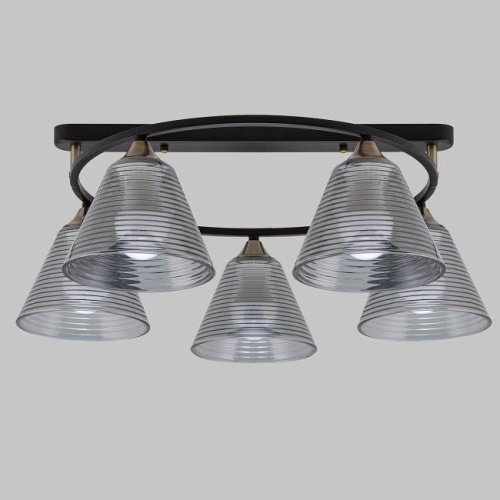 MD.5948-5-S-BK+AB Потолочная люстра IMEX MD.5948-5-S-BK+AB
