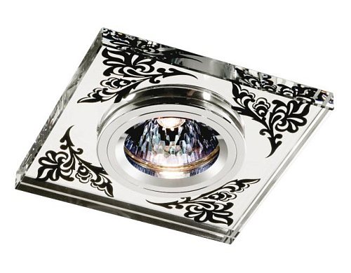 369544 Встраиваемый светильник с узорами Mirror 369544 Novotech
