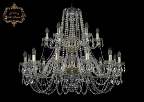 11.11.12+6.360.2d.Gd.Sp Подвесная хрустальная люстра 11.11 Art Classic 11.11.12+6.360.2d.Gd.Sp