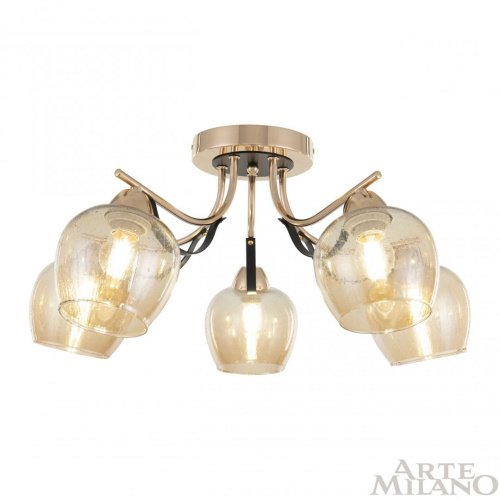 Потолочная люстра Arte Milano AMALFI 322306/5 FG+BK