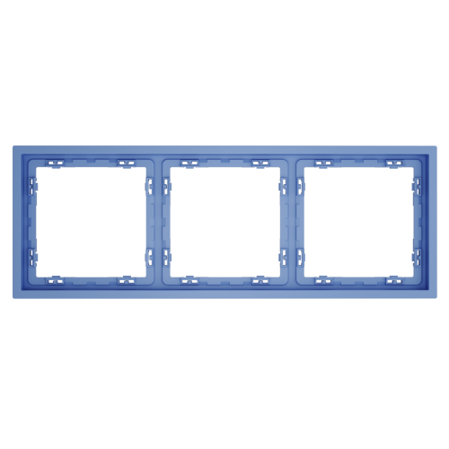 Рамка пластиковая VOLTUM S70 на 3 поста, (деним)