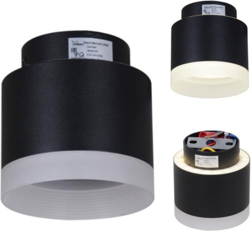 Точечный светильник 53004-9.5-001IL GX53+LED3W BK