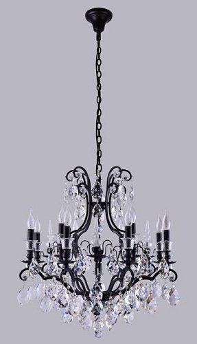 MAGNIFICO SP13 BLACK/TRANSPARENT Подвесная люстра Crystal Lux Magnifico MAGNIFICO SP13 BLACK/TRANSPARENT