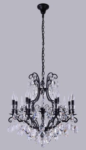 MAGNIFICO SP13 BLACK/TRANSPARENT Подвесная люстра Crystal Lux Magnifico MAGNIFICO SP13 BLACK/TRANSPARENT