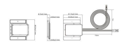 00-00051013 Датчик сенсорный для мебели (радар 50мм), SR-Wind-Inv-Touch